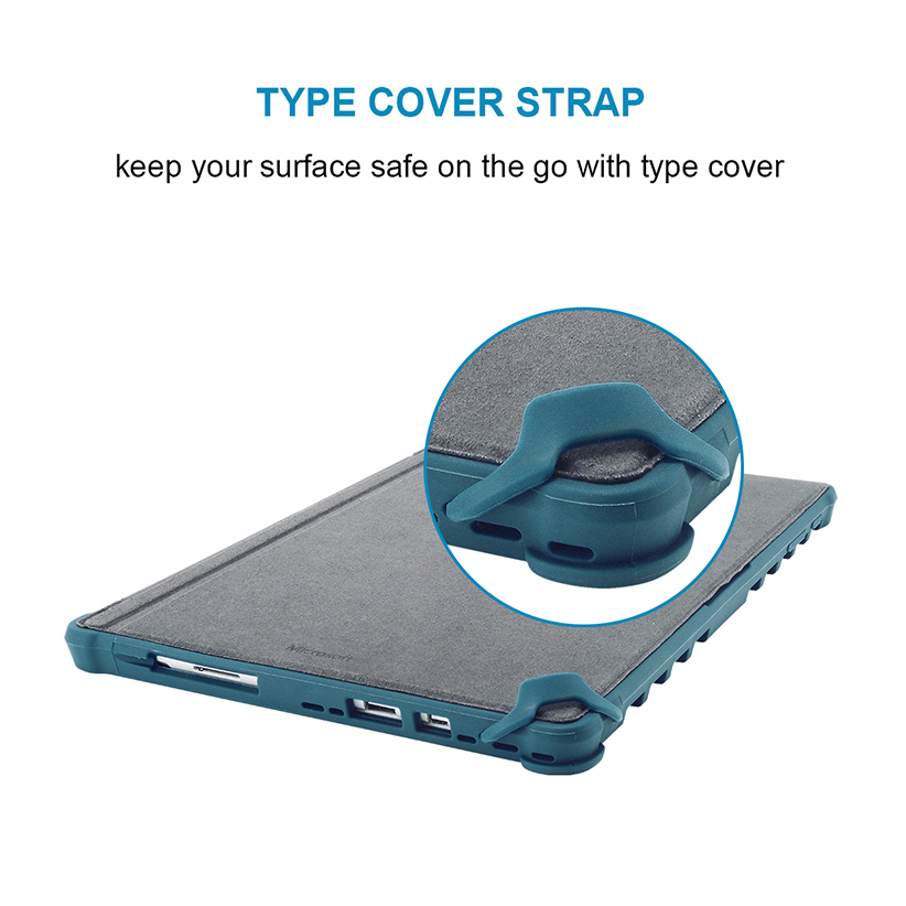 Hard Case for Microsoft Surface Pro 7 Plus/Pro 7/ Pro 6/ Pro 5/ Pro LTE, Shockproof Folio Protective Rugged Cover Compatible with Type Cover Keyboard + Original Kickstand (Frost Clear)